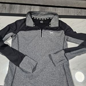 PINK Victoria's Secret Gray and Black Pullover